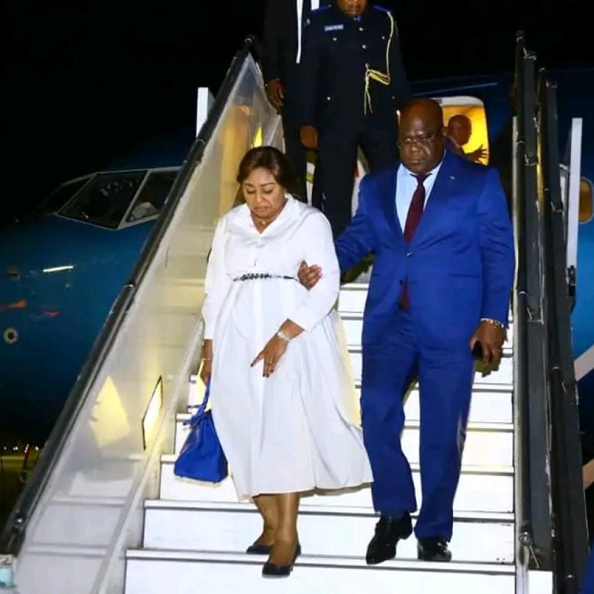 Le couple présidentiel Félix et Denise Tshisekedi séjournent en Afrique du Sud pour le forum international Minier Indaba 