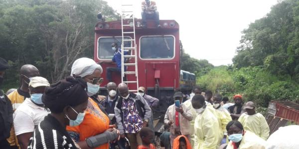 Déraillement du train à Lubudi