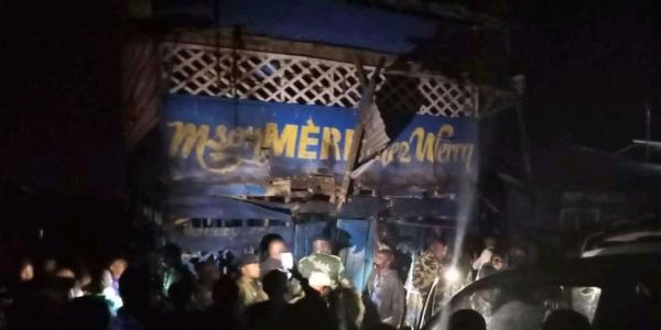 Image de l'explosion d'un bar à Goma 