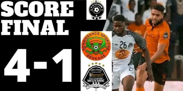 Le TP Mazembe éliminé en demi-finale de la CAF-CD par Renaissance de Berkane