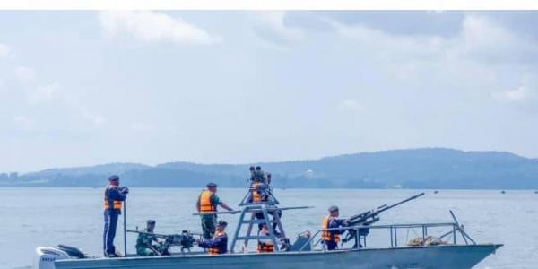 La force navale dotée des embarcations motorisées pour lutter contre les menaces terroristes sur le lac Kivu