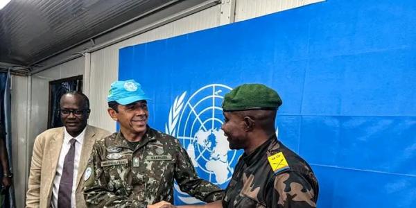Le porte-parole du gouverneur militaire du Nord-Kivu et le commandant de force de la Monusco