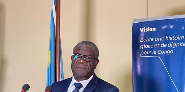 Denis Mukwege , candidat à l'élection présidentielle 2023