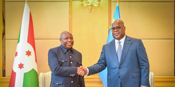Ndayishimiye et Félix Tshisekedi 