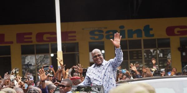 Félix Tshisekedi lors du vote 