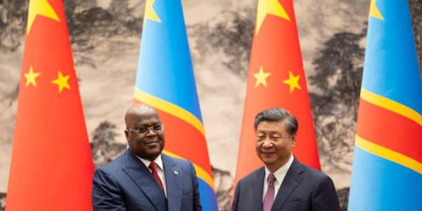 Félix Tshisekedi et Xi Jinping lors de sa visite officielle en chine 