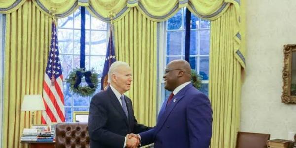 Joe Bedin et Félix Tshisekedi à Washington 