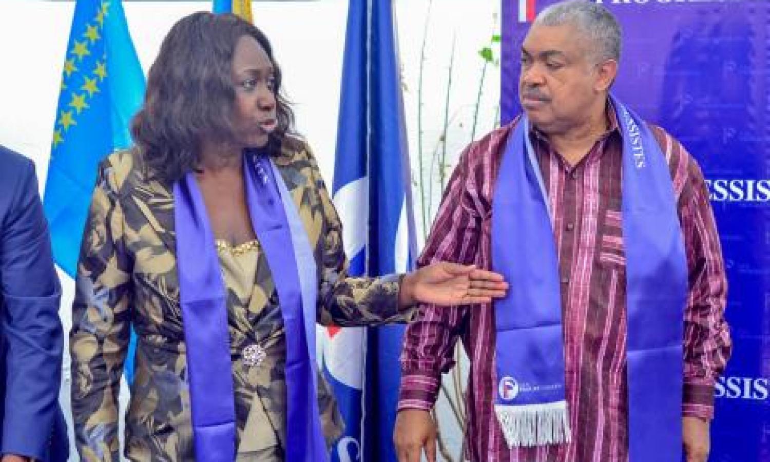 echange entre Samy Badibanga et Dorothee Gizenga