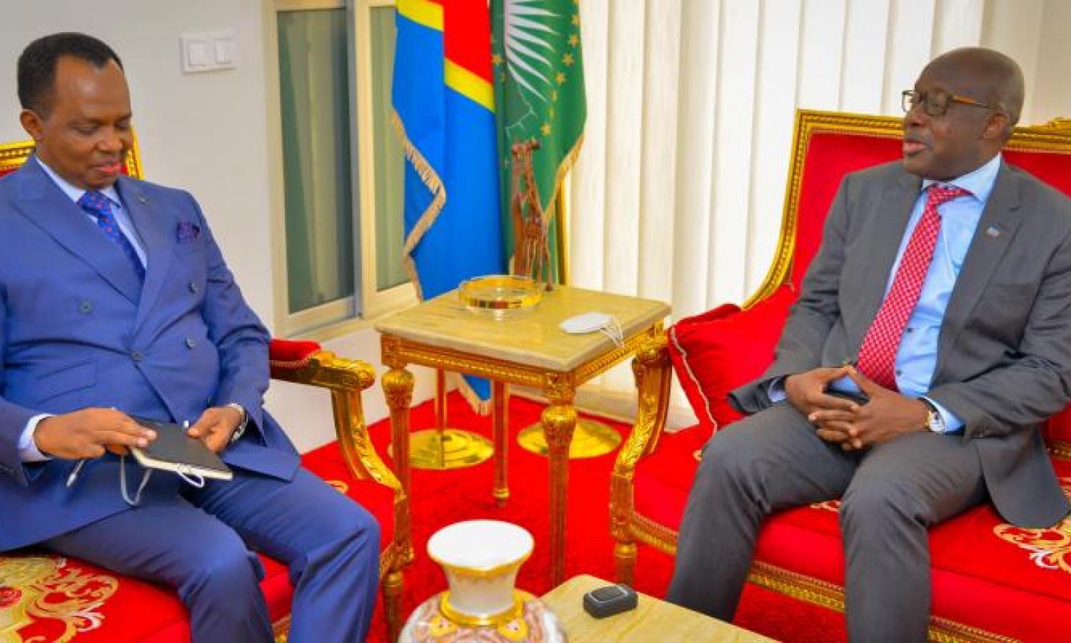 Christophe Lutundula et Vincent Karega, ambassadeur Rwandais