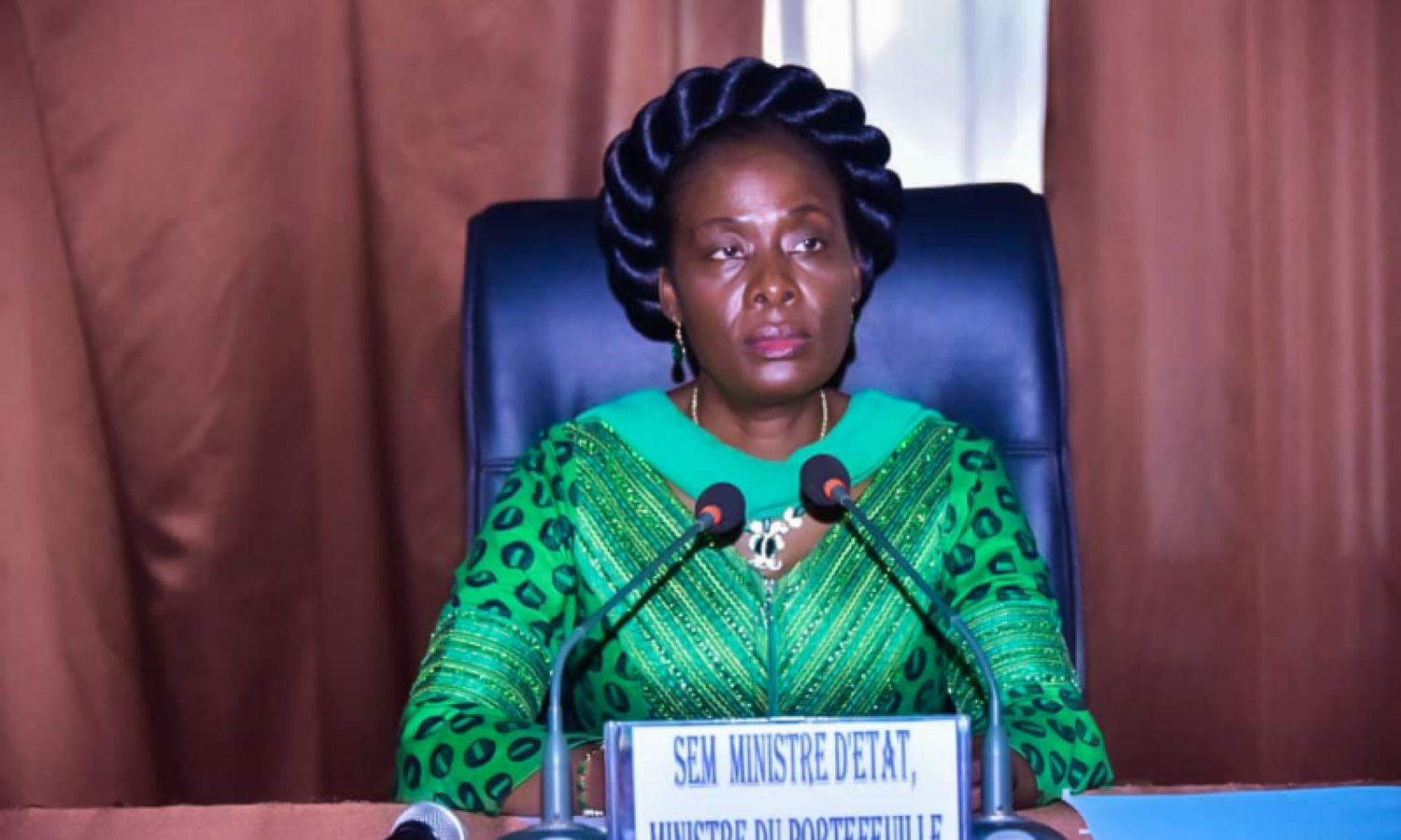 La ministre du Portefeuille congolais Adèle Kahinda 