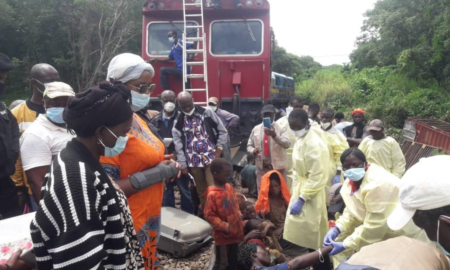 Déraillement du train à Lubudi