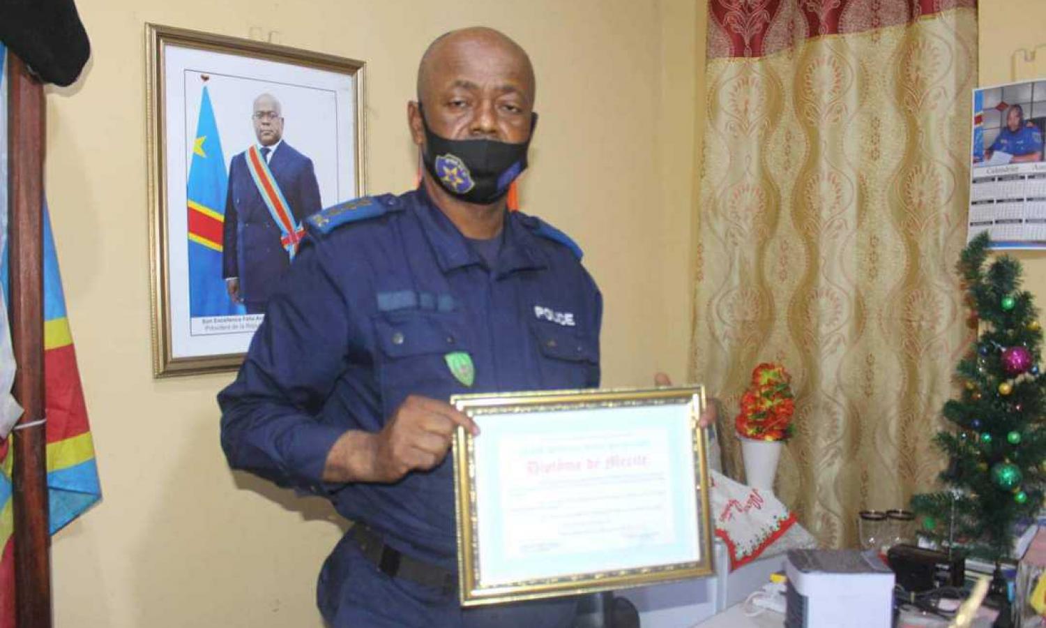 Le Commandant connu sous le nom « Bienvenu » du Sous-Commissariat urbain du district de Tshangu à Kinshasa