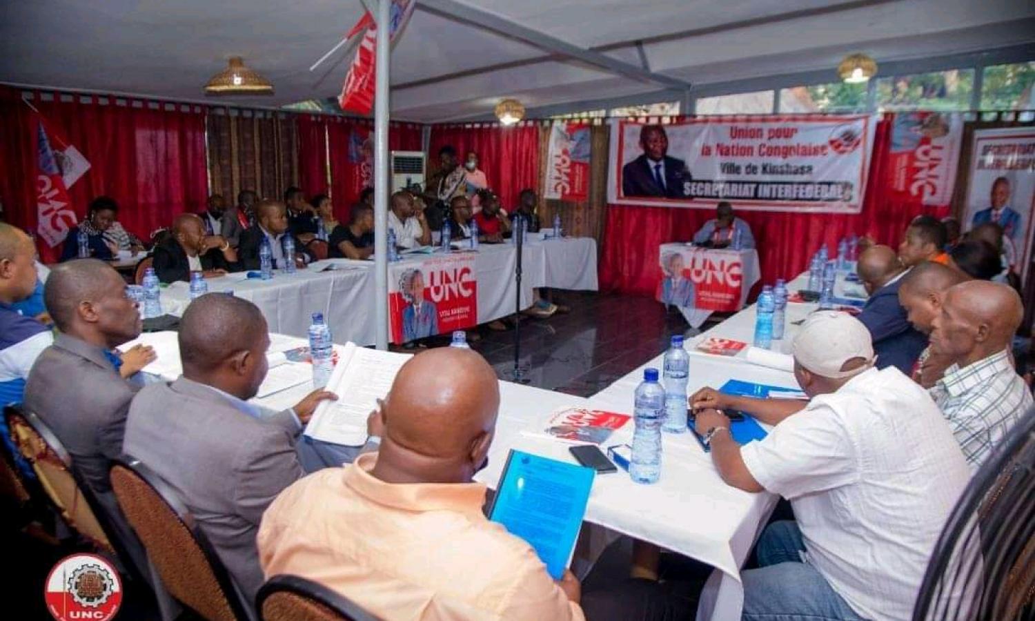 Les membres de l'UNC à Kinshasa 