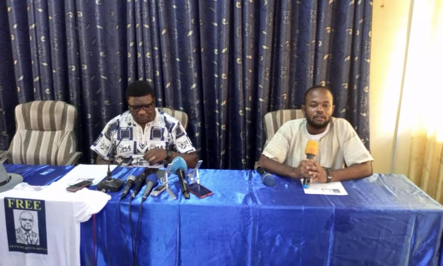 Le Collectif Free François Beya en conférence de presse à Kinshasa