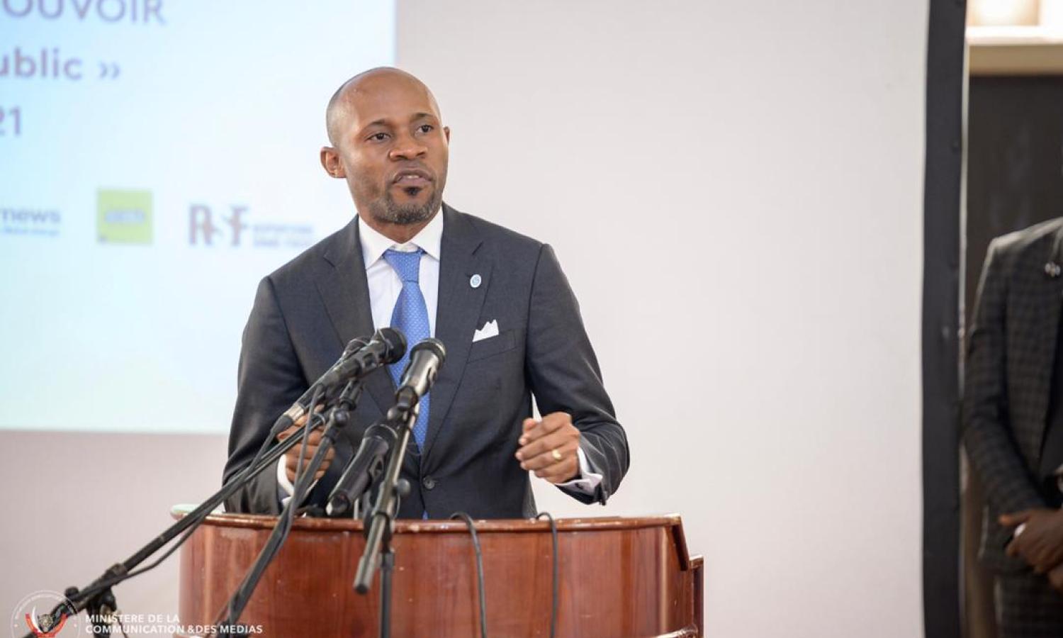 Le ministre de la Communication et Médias Patrick Muyaya