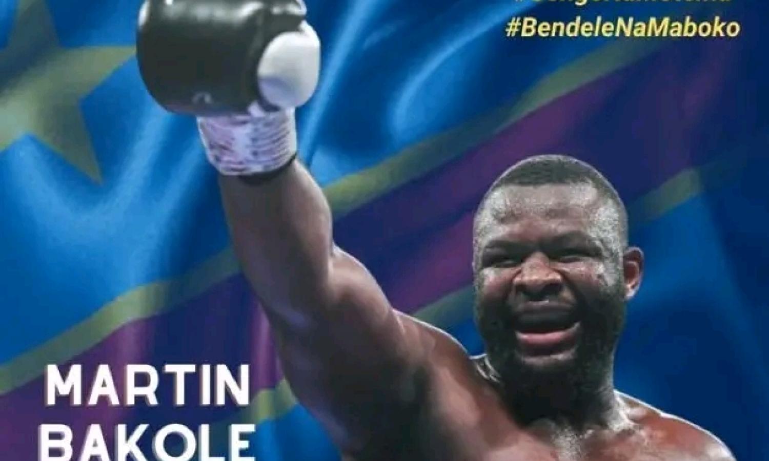 Le boxeur international congolais Martin Bakolo lors de sa victoire face à Tony Yoka