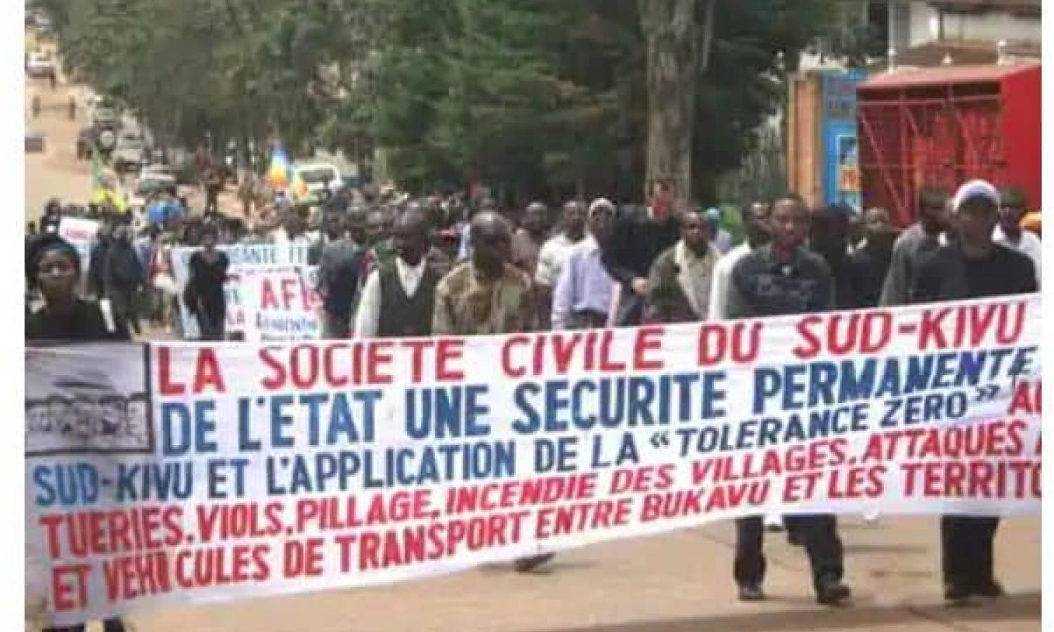 La société civile du sud-kivu pour la fermeture des frontières des deux pays