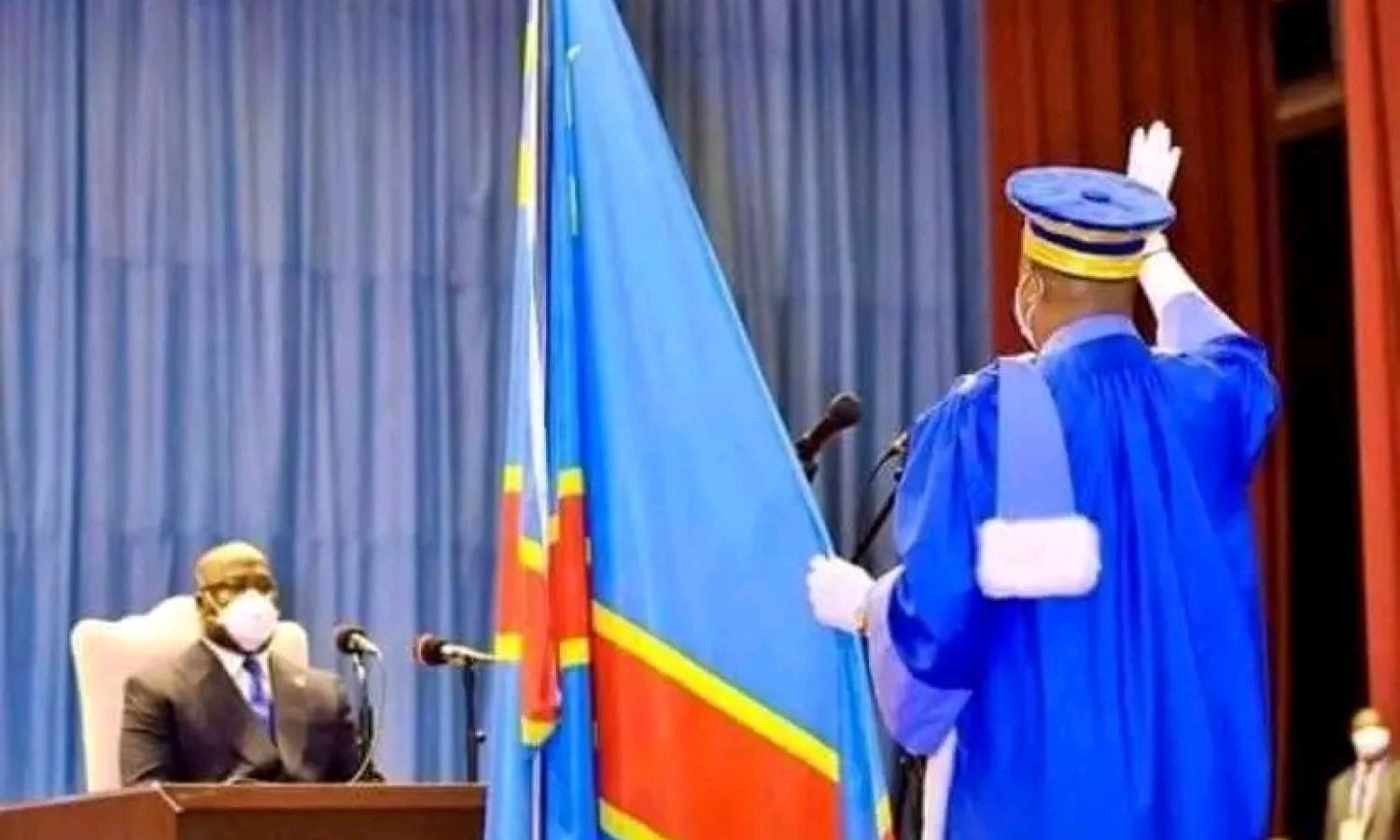 Les membres de la Cour constitutionnelle prêtent serment devant le Président Félix Tshisekedi 