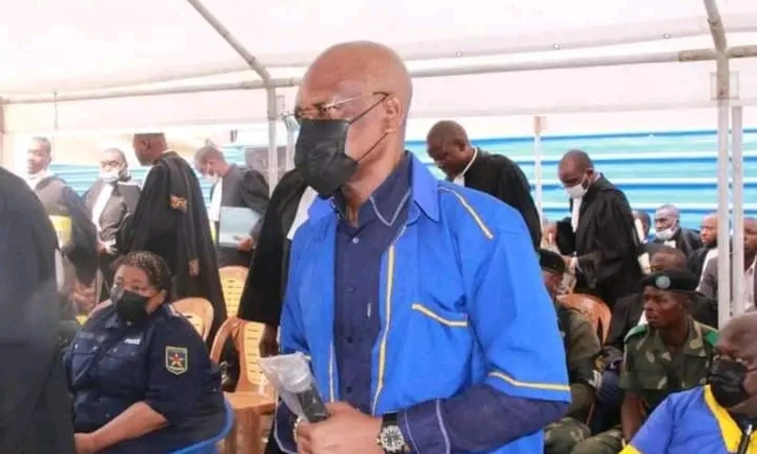 François Beya lors de son procès à Makala 
