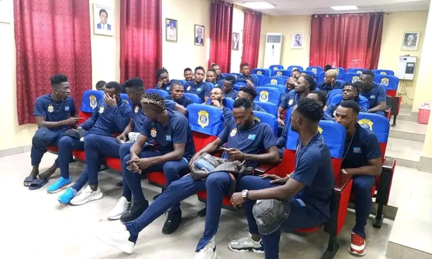 Les Léopards A' au siège de la FECOFA 