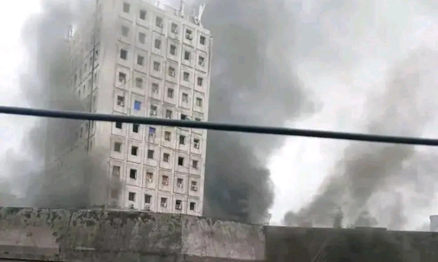 Incendie à l’immeuble Botour à Kinshasa 