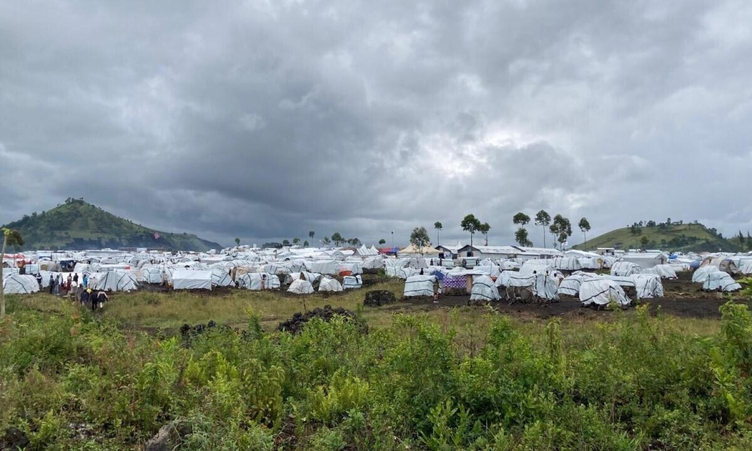 Un camp de déplacés au Nord-Kivu
