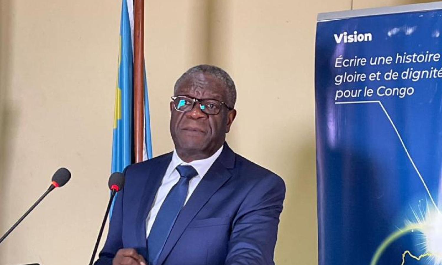 Denis Mukwege , candidat à l'élection présidentielle 2023