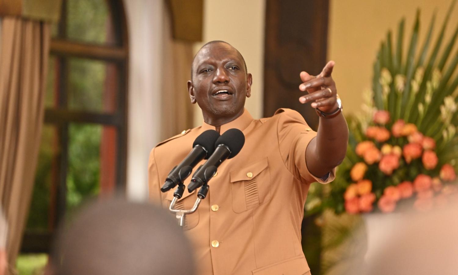Le Président kényan William Ruto 