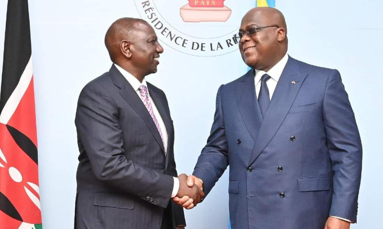 William Ruto et Félix Tshisekedi 