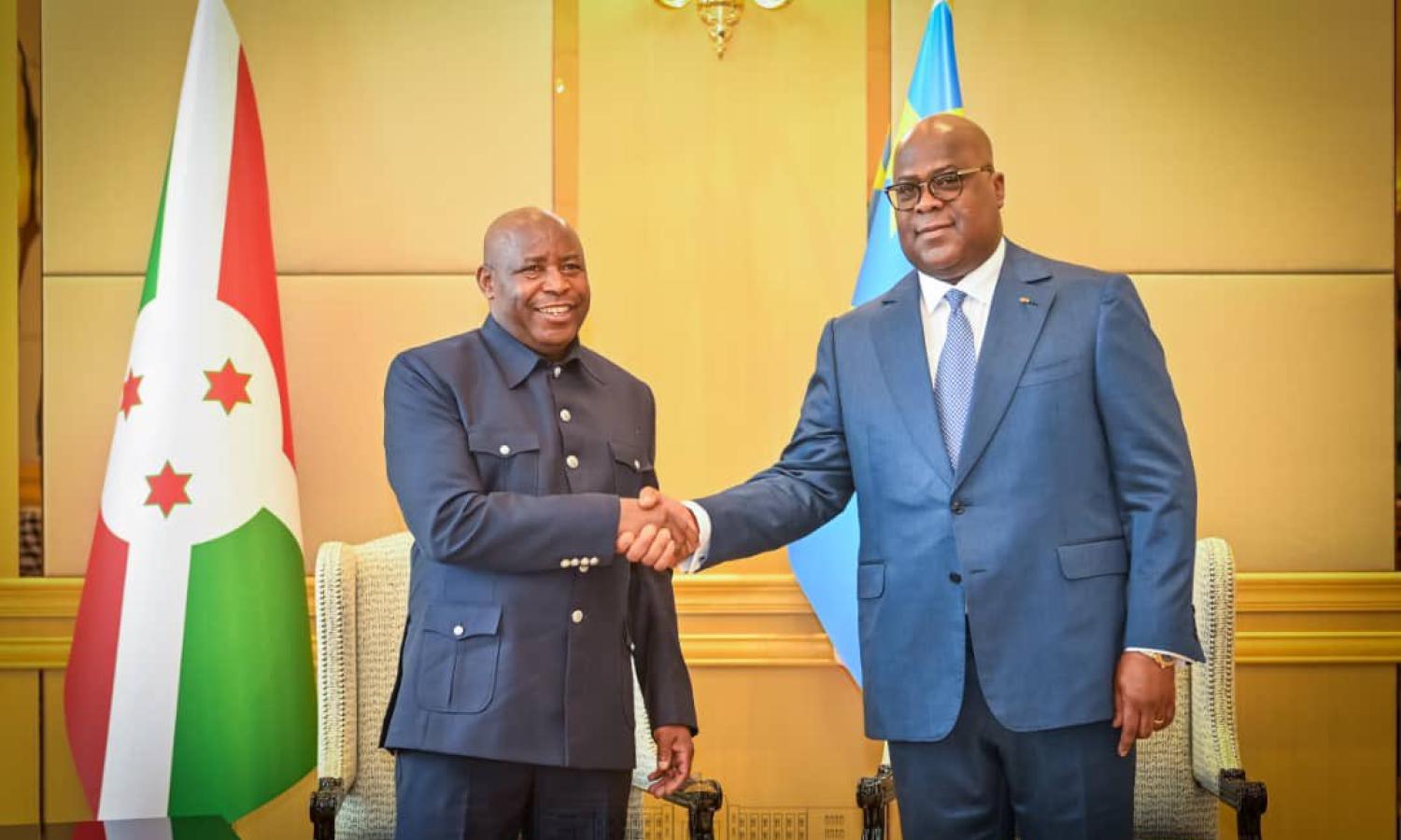 Ndayishimiye et Félix Tshisekedi 