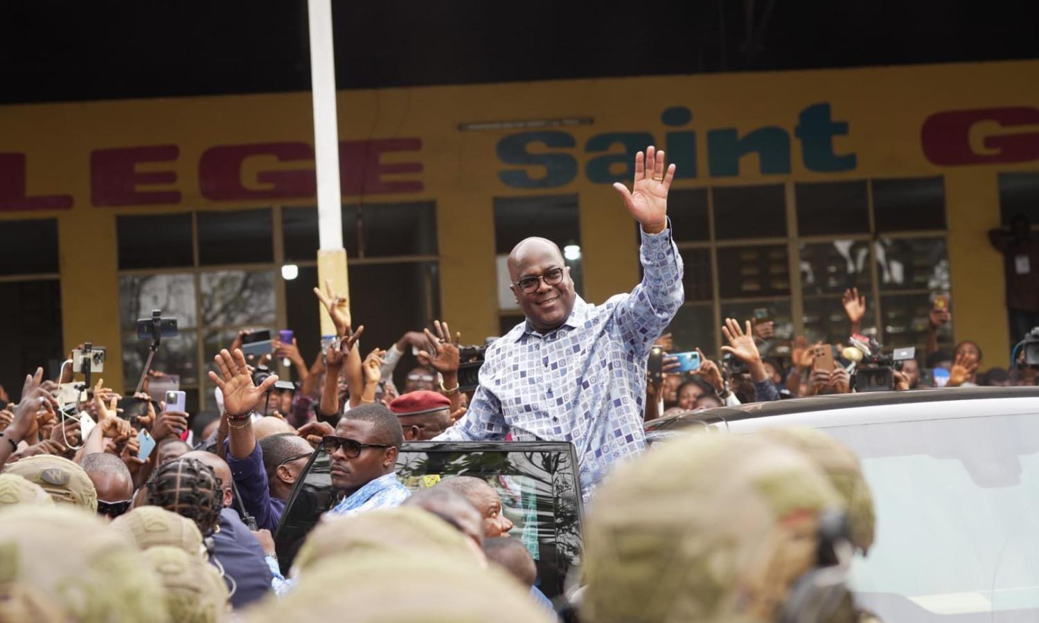 Félix Tshisekedi lors du vote 