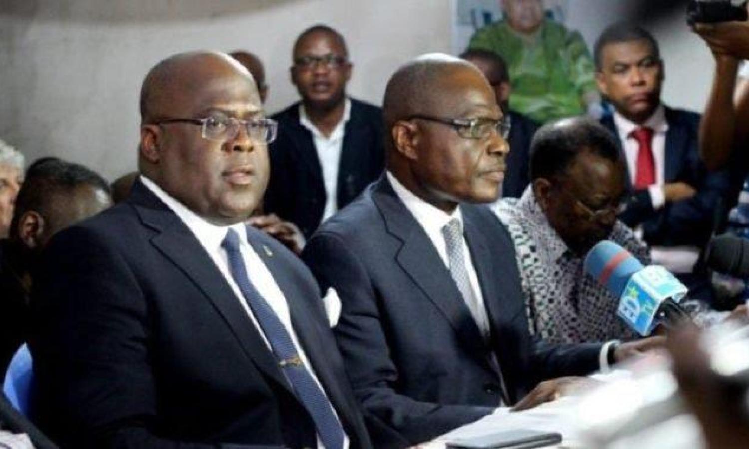 Félix Tshisekedi et Martin Fayulu alors à l'opposition 